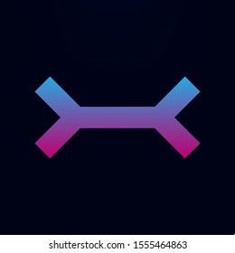 Arrow nolan icon. Simple glyph, flat vector of arrows icons for ui and ux, website or mobile application