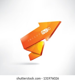 Arrow on abstract background