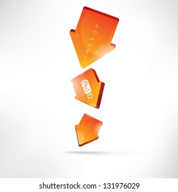 Arrow on abstract background