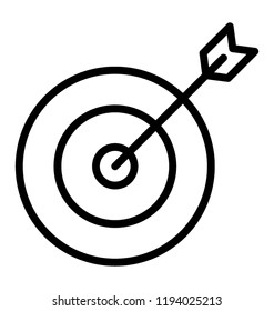 An arrow on a aim showing target 