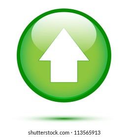 Arrow Up On Green Button