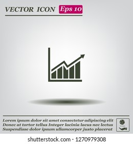 arrow on the scale web icon. vector design