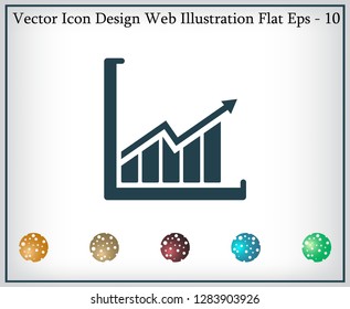 arrow on the scale web icon. vector design