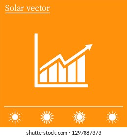 arrow on the scale web icon. vector design