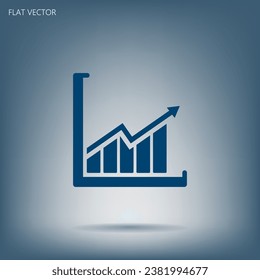 arrow on the scale web icon. vector design
