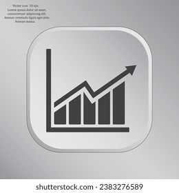 arrow on the scale web icon. vector design