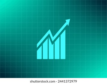 arrow on the scale web icon. vector design