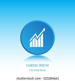 arrow on the scale web icon. vector design