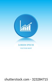 arrow on the scale web icon. vector design