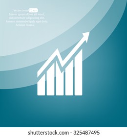 arrow on the scale web icon. vector design