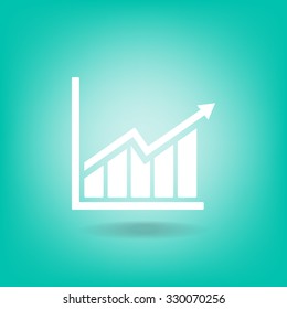 arrow on the scale web icon. vector design