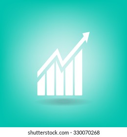 arrow on the scale web icon. vector design