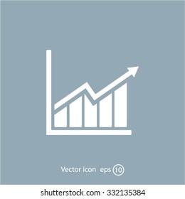 arrow on the scale web icon. vector design