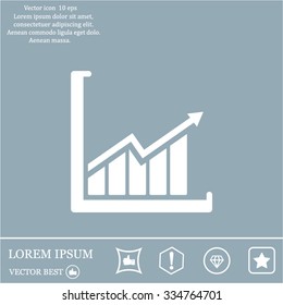 arrow on the scale web icon. vector design