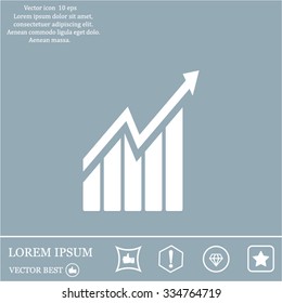 arrow on the scale web icon. vector design