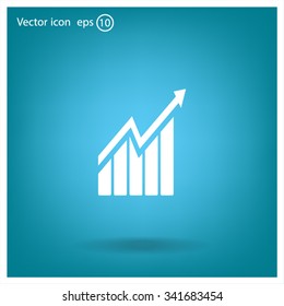 arrow on the scale web icon. vector design