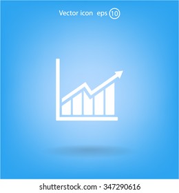 arrow on the scale web icon. vector design