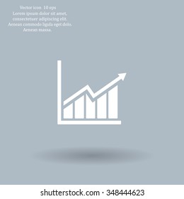 arrow on the scale web icon. vector design