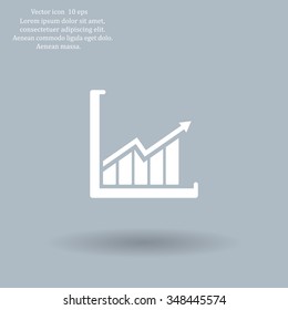 arrow on the scale web icon. vector design