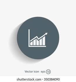 arrow on the scale web icon. vector design