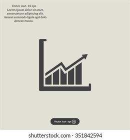 arrow on the scale web icon. vector design