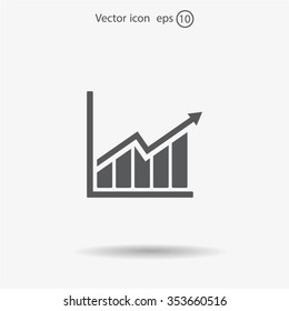 arrow on the scale web icon. vector design