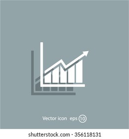 arrow on the scale web icon. vector design