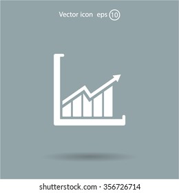 arrow on the scale web icon. vector design