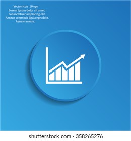 arrow on the scale web icon. vector design