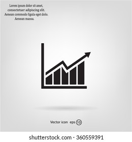 arrow on the scale web icon. vector design