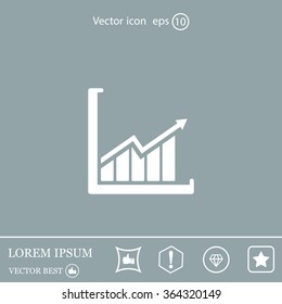 arrow on the scale web icon. vector design