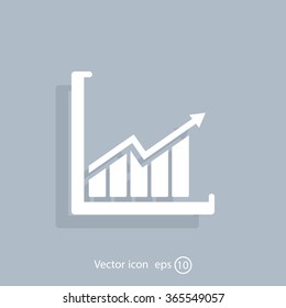 arrow on the scale web icon. vector design