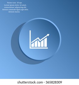 arrow on the scale web icon. vector design