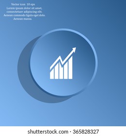 arrow on the scale web icon. vector design
