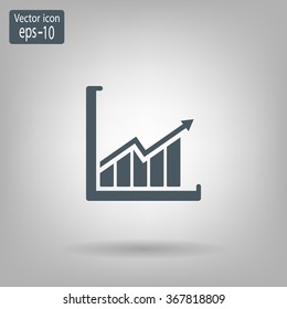 arrow on the scale web icon. vector design