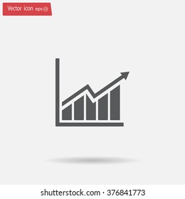 arrow on the scale web icon. vector design