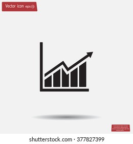 arrow on the scale web icon. vector design