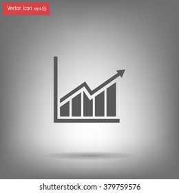 arrow on the scale web icon. vector design