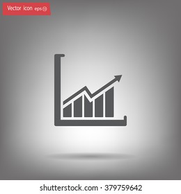 arrow on the scale web icon. vector design
