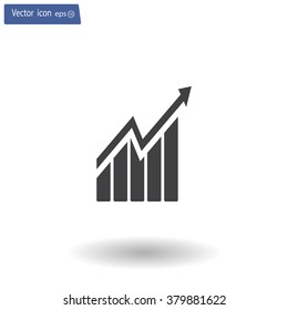 arrow on the scale web icon. vector design