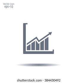 arrow on the scale web icon. vector design
