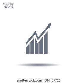 arrow on the scale web icon. vector design