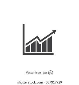 arrow on the scale web icon. vector design