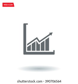 arrow on the scale web icon. vector design