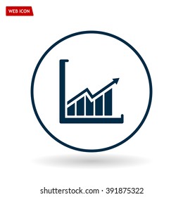 arrow on the scale web icon. vector design