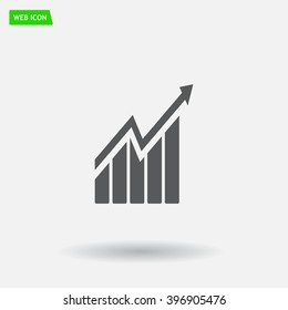 arrow on the scale web icon. vector design
