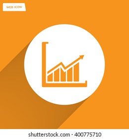 arrow on the scale web icon. vector design