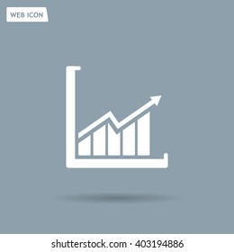arrow on the scale web icon. vector design