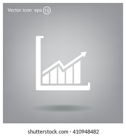 arrow on the scale web icon. vector design