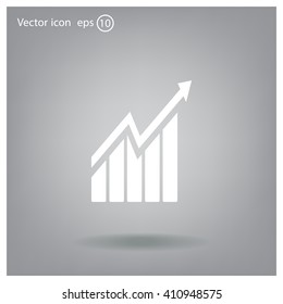arrow on the scale web icon. vector design
